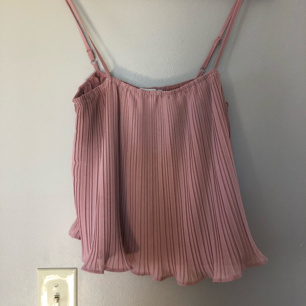 Rose colored spaghetti strap top. Size small